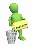 Conceptual image - refusal of use antibiotics