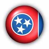 Round Button USA State Flag of Tennessee