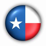 Round Button USA State Flag of Texas