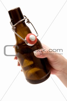 Holding a Bottle of Beer
