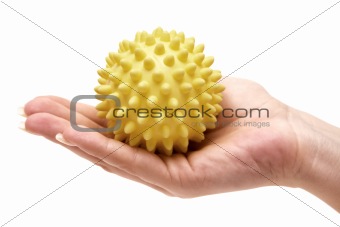 Holding a Massage Ball
