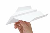 Holding a Paper Plane
