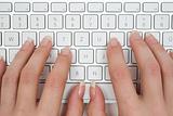 Typing on a Grey Keyboard
