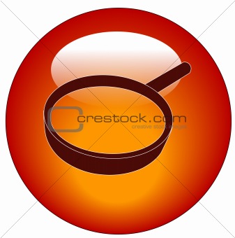 magnifying glass web icon or button