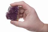 Hand with amethyst