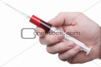 Hand with syringe 3