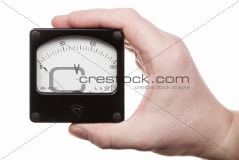 Hand with voltmeter 2