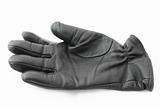 black leather glove