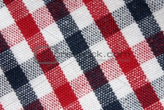 macro of colorful grid pattern cloth