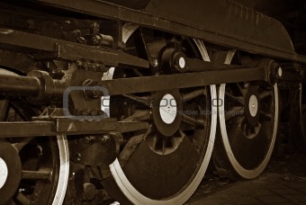 steam train wheels