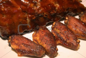 Chicken Wings Barbequed