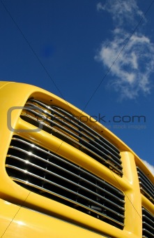 yellow truck grill
