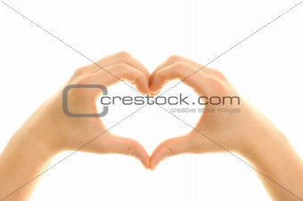 Hands shaping a heart