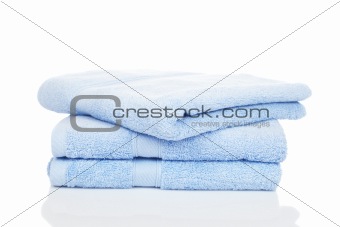 Blue towels