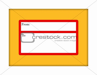 Manilla Envelope with Mailing Label