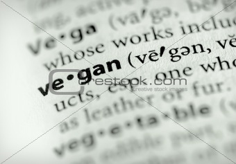 Dictionary Series - Health: vegan