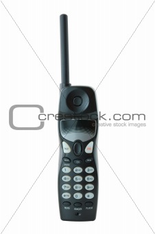 Black coloured  radio-telephone.