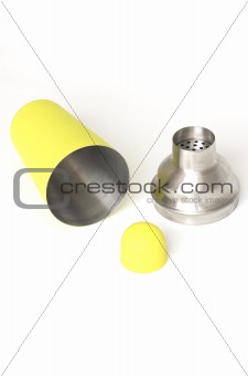 Steel and plastic covered shaker