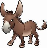 Cute Donkey Vector Illustration