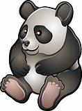 Cute Friendly Panda Vector Illustration