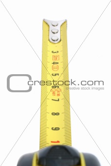 measuring tape on white