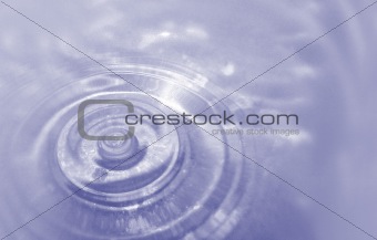 Rain rings with a drop