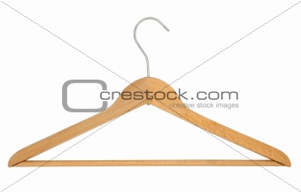 Coat Hanger - pure white background