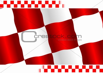Red checkered flag