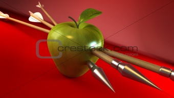 pierced apple