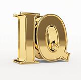 Golden 3d  letters I and Q
