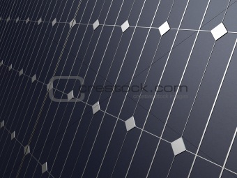 close up of solar panels