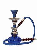 Blue and silver hookah