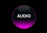 pink neon buttom audio