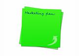 Sticky note marketing plan