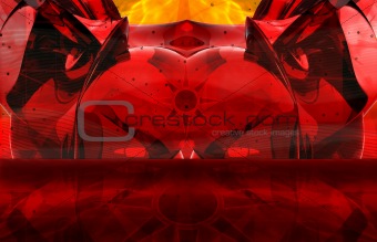 Red Devil Abstract