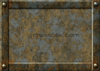 Background - metal plates with rivets