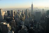 Aerial view over Midtown of Manhattan, New York City