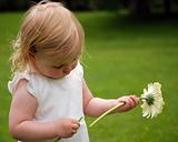 Little Girl With a Flower
