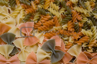 Multicolour pasta