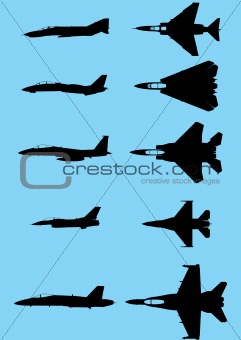 jet fighter silhouette