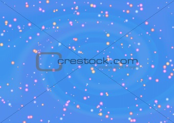 Abstract blue background with small balls