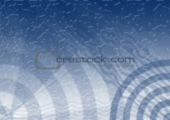 The abstract background, covered with droplets of water
