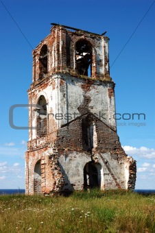 Ruins of ancient bell tower