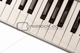 Plastic piano keyboard