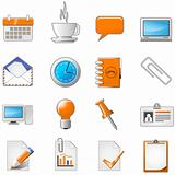 Web page or office theme icon set