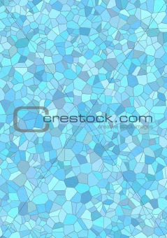 Blue mosaic tiles
