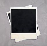 Photo Frames On Paper Background