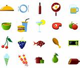 Food and Kitchen icon set