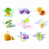 Travel and Vacation icons: Set 01