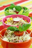 Different salads in buffet - healthy food